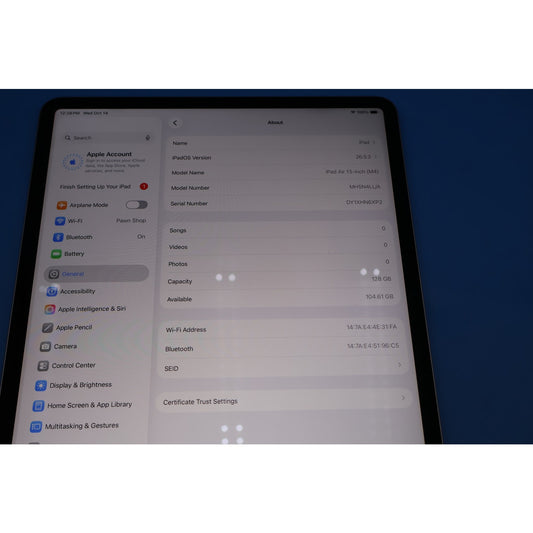 Apple iPad Air 13" M4 128GB Wi-Fi Space Gray MH5N4LL/A + Magic Keyboard + Pencil