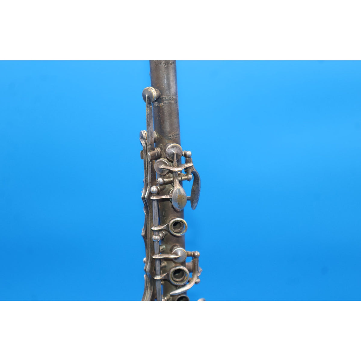 Vintage Andre Peron Paris Metal Clarinet w/ A. Perier Mouthpiece & Case As-Is