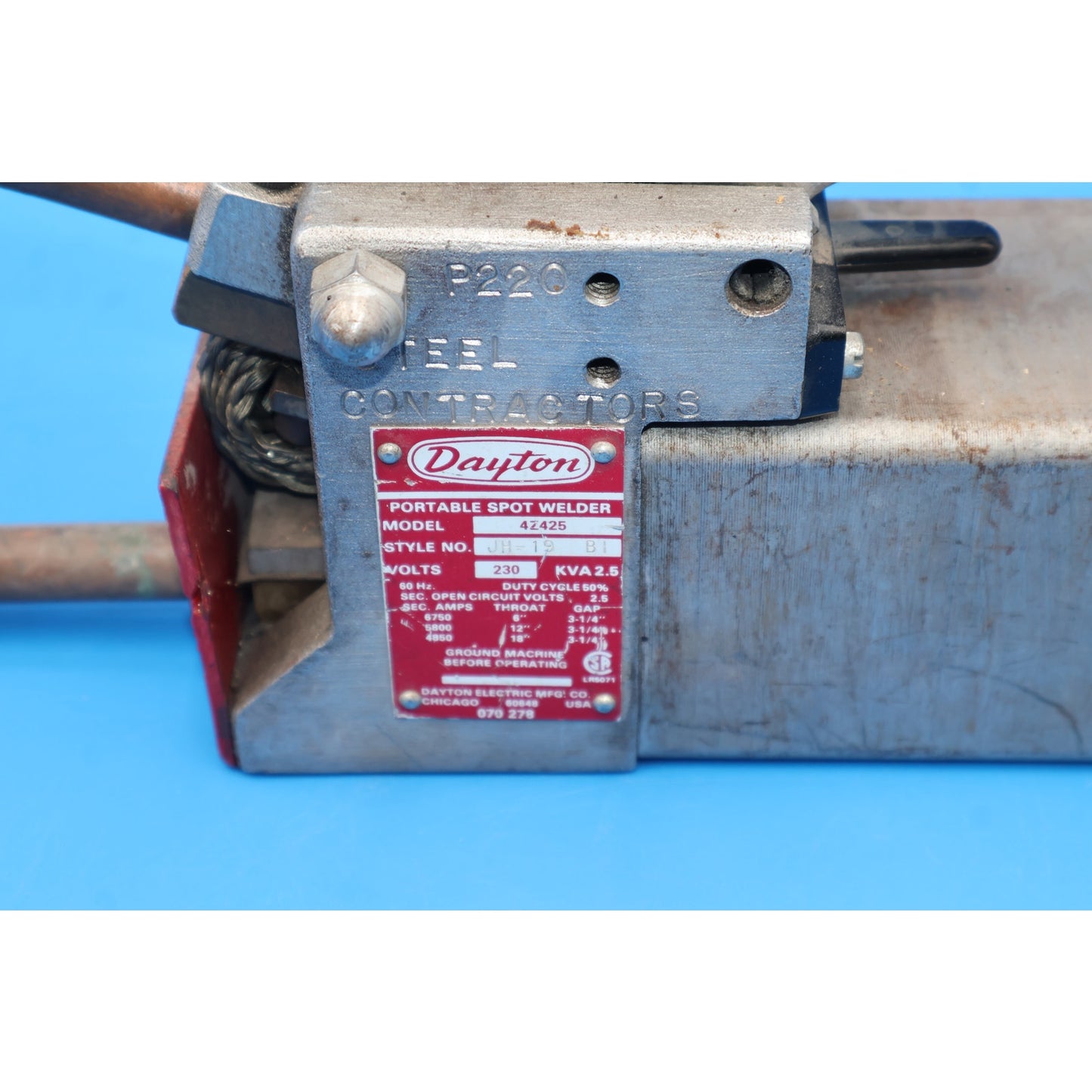 Dayton 4Z425 230V Portable Spot Welder