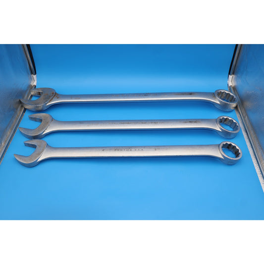 Bundle/Lot of 3 Proto Combination Wrenches (1264 2", 1272 2-1/4", 1276 2-3/8")