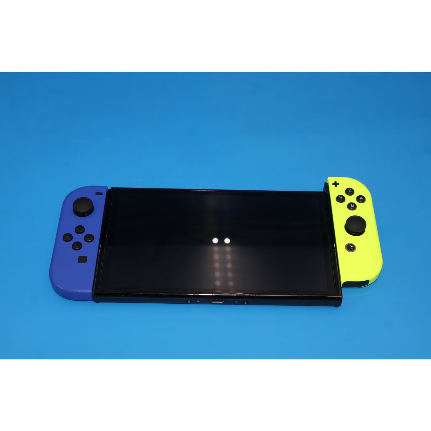 Nintendo Switch OLED Console HEG-001 Blue/Neon w/ Dock & Charger