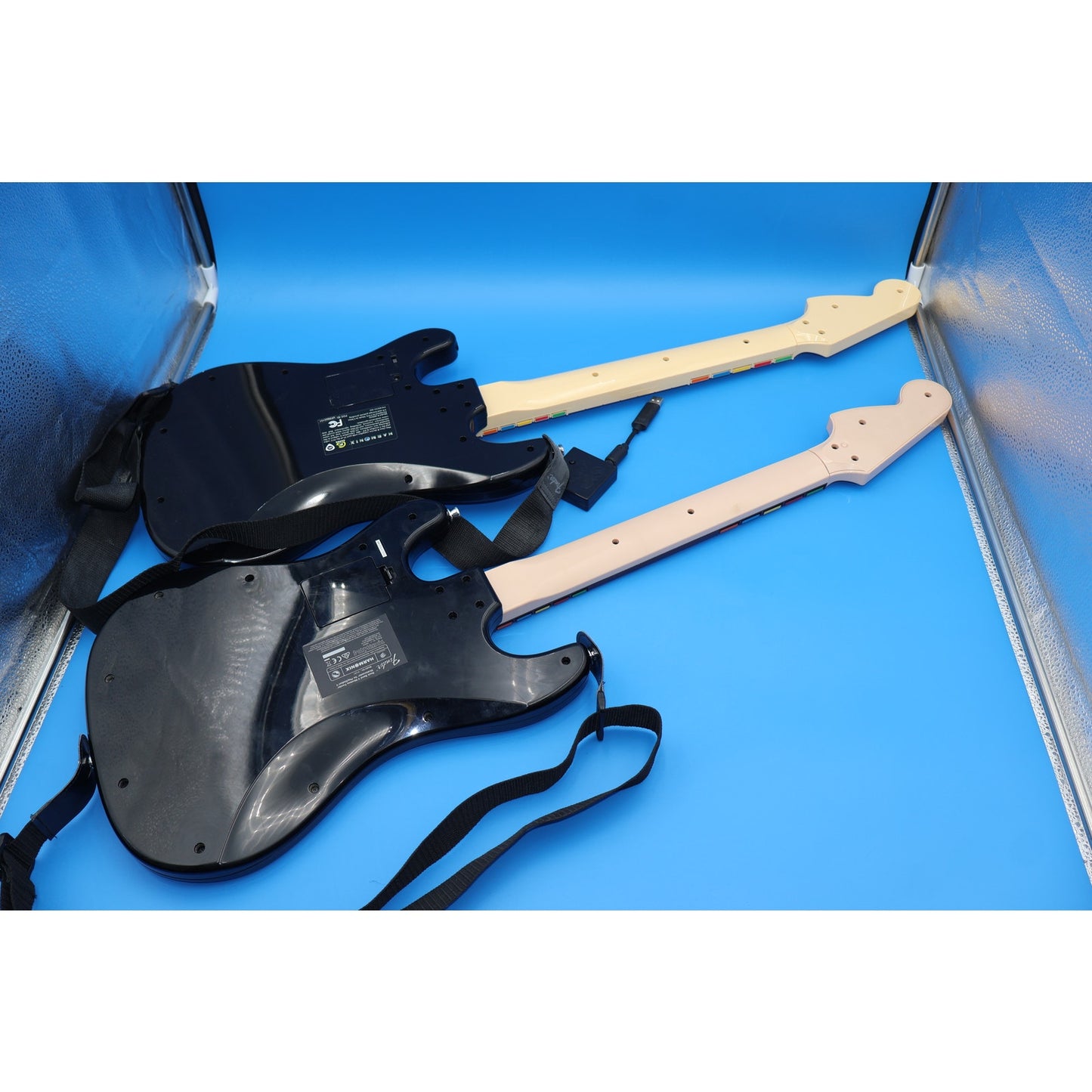 2x Rock Band Playstation Guitar Controllers Fender Stratocaster 822151 + 91261