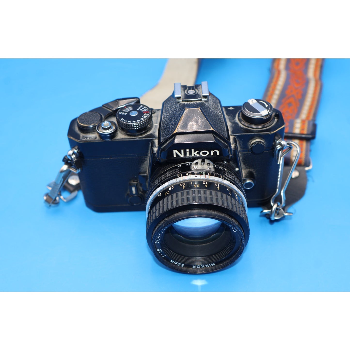 Nikon FE 35mm Film Camera Kit w/ Nikkor 50mm f/1.8 Lens & Flashes
