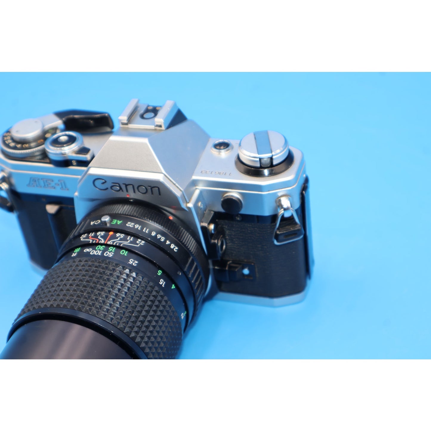 Canon AE-1 35mm SLR Film Camera with a JC Penney 135mm f/2.8 Lens