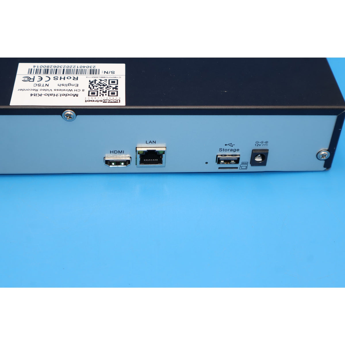 Backstreet Surveillance Halo-Kit4 8CH Wireless NVR w/ 4 8MP Wireless Cameras