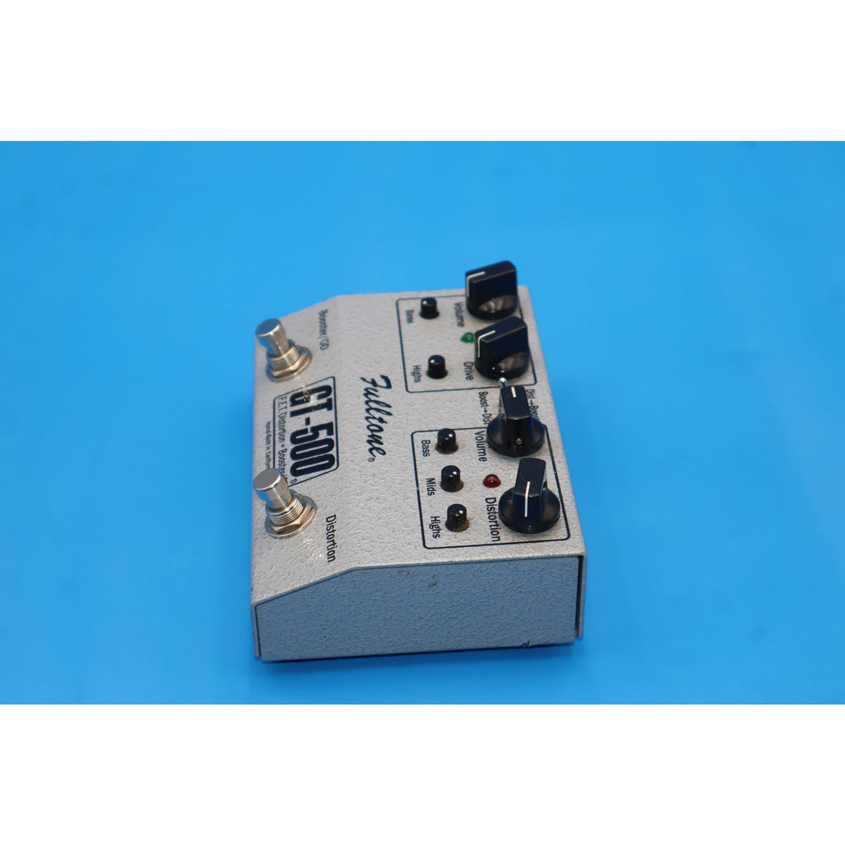 Fulltone GT-500 F.E.T. Distortion + Booster/OD Effect Pedal.
