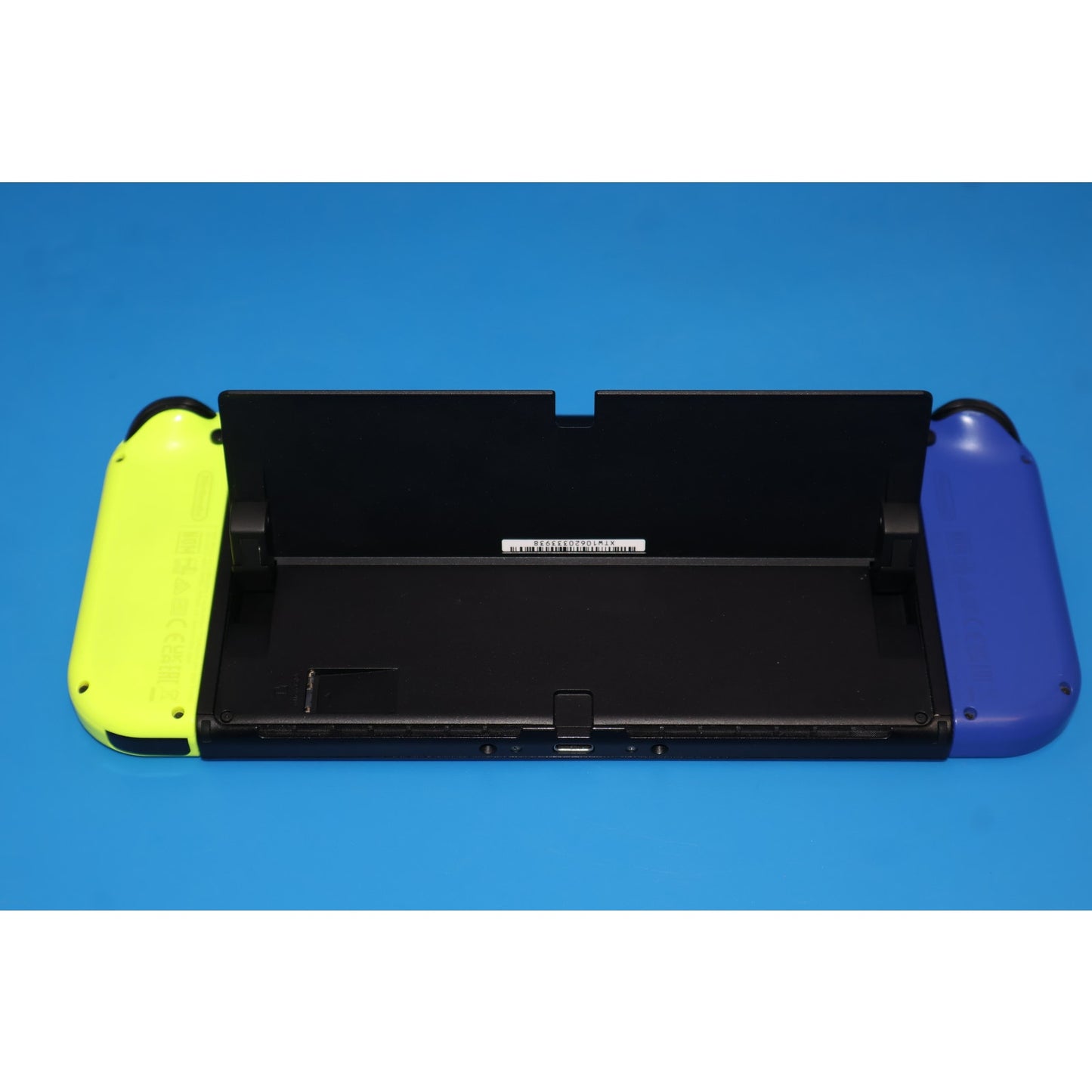 Nintendo Switch OLED Console HEG-001 Blue/Neon w/ Dock & Charger