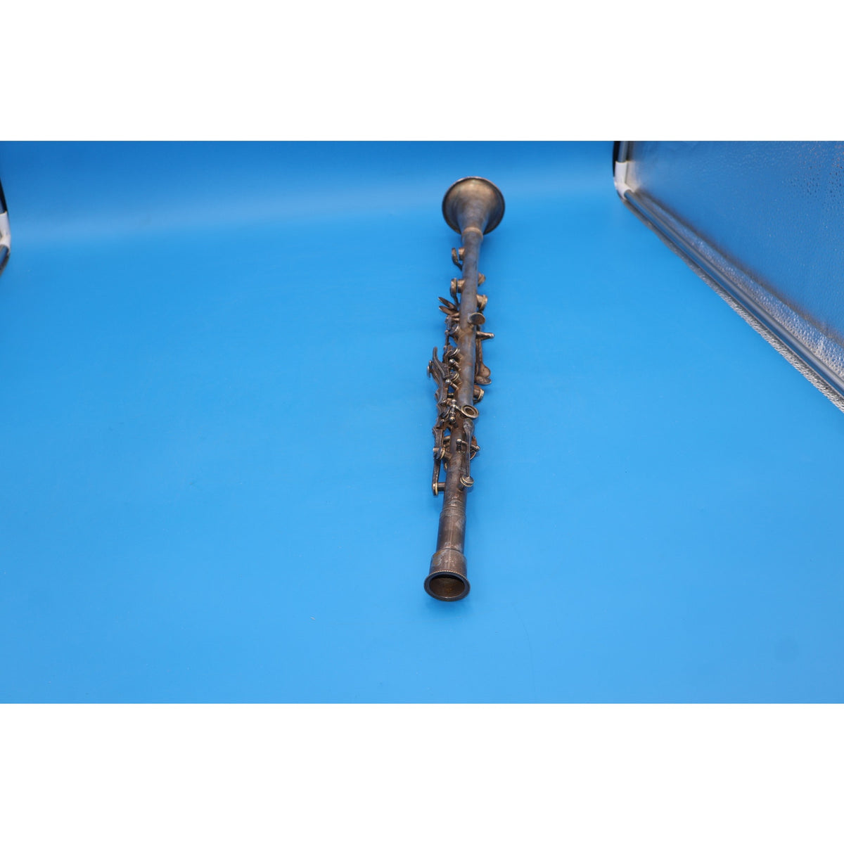 Vintage Andre Peron Paris Metal Clarinet w/ A. Perier Mouthpiece & Case As-Is