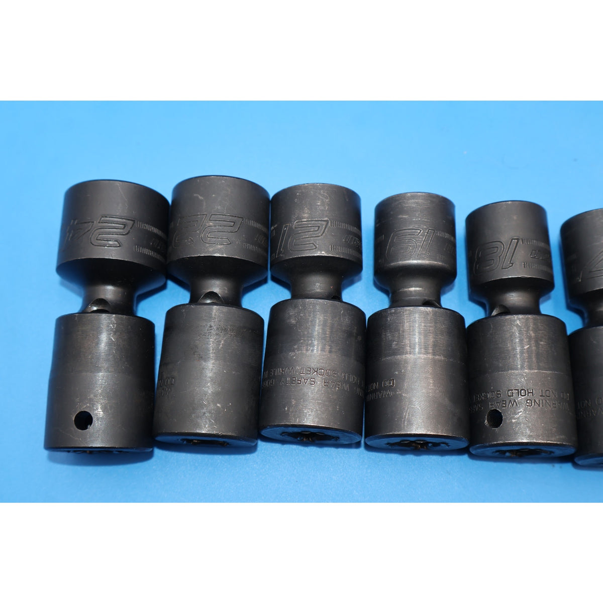 Snap-on 313IPLMYFR 13pc 1/2" Drive Metric Impact Swivel Socket Set 10-24mm