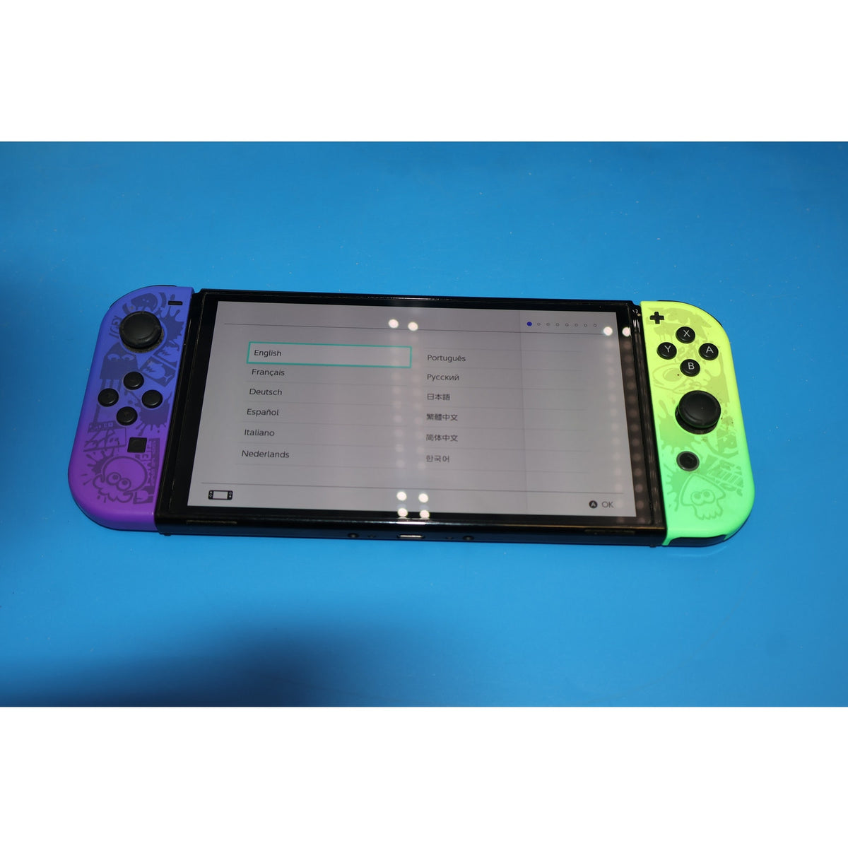 Nintendo Switch OLED Splatoon 3 Edition 64GB Console w/ Dock + 400GB SD Card