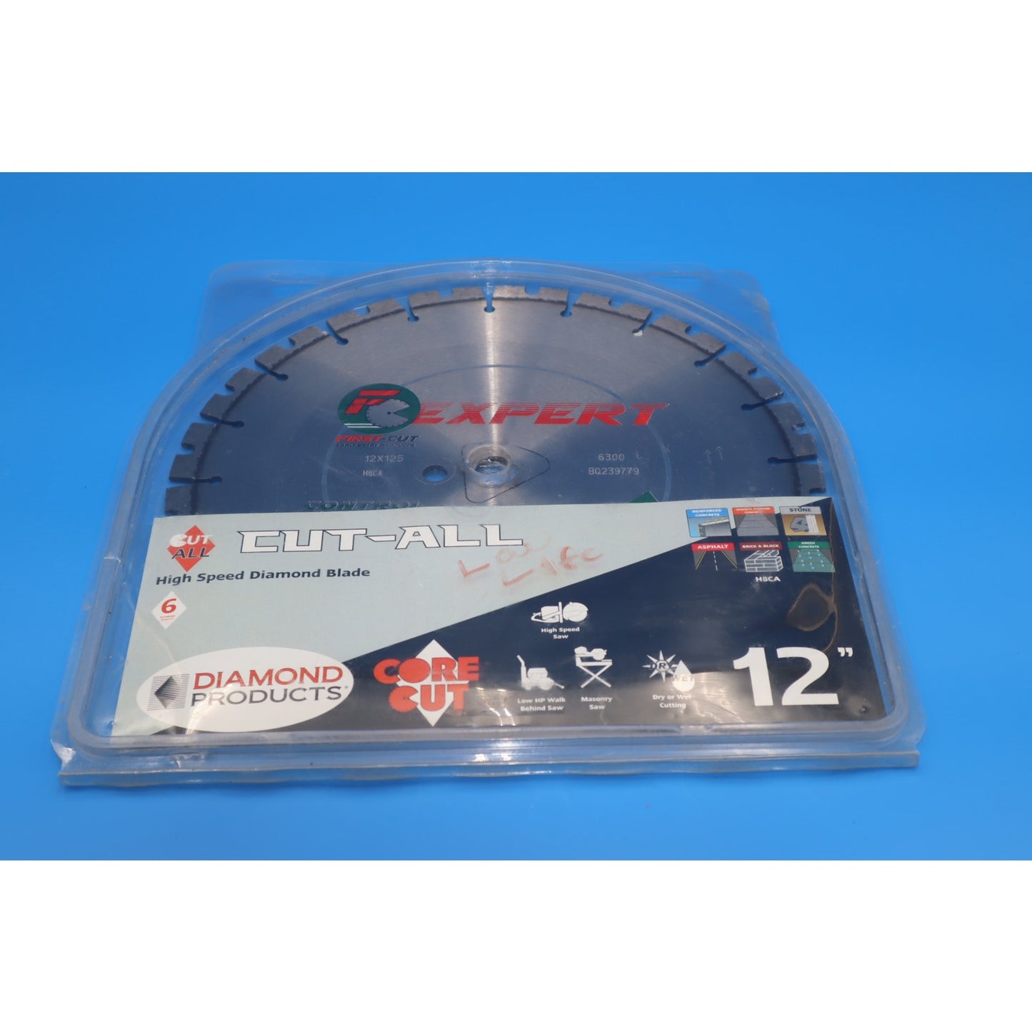 Diamond Products First Cut Expert 12x125xUNV 12" High Speed Diamond Blade, 6300, 1801509