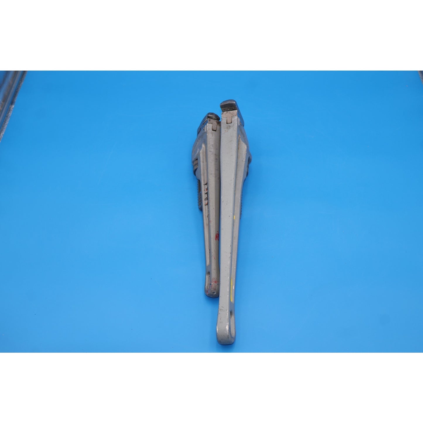 Set of 2 Ridgid Aluminum Pipe Wrenches, 18" and 14"