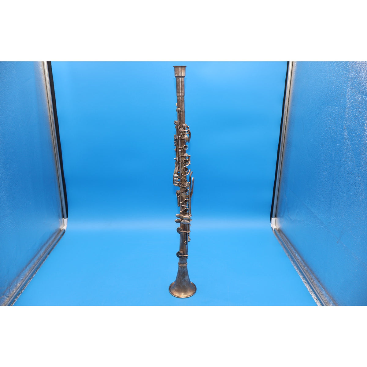 Vintage Andre Peron Paris Metal Clarinet w/ A. Perier Mouthpiece & Case As-Is