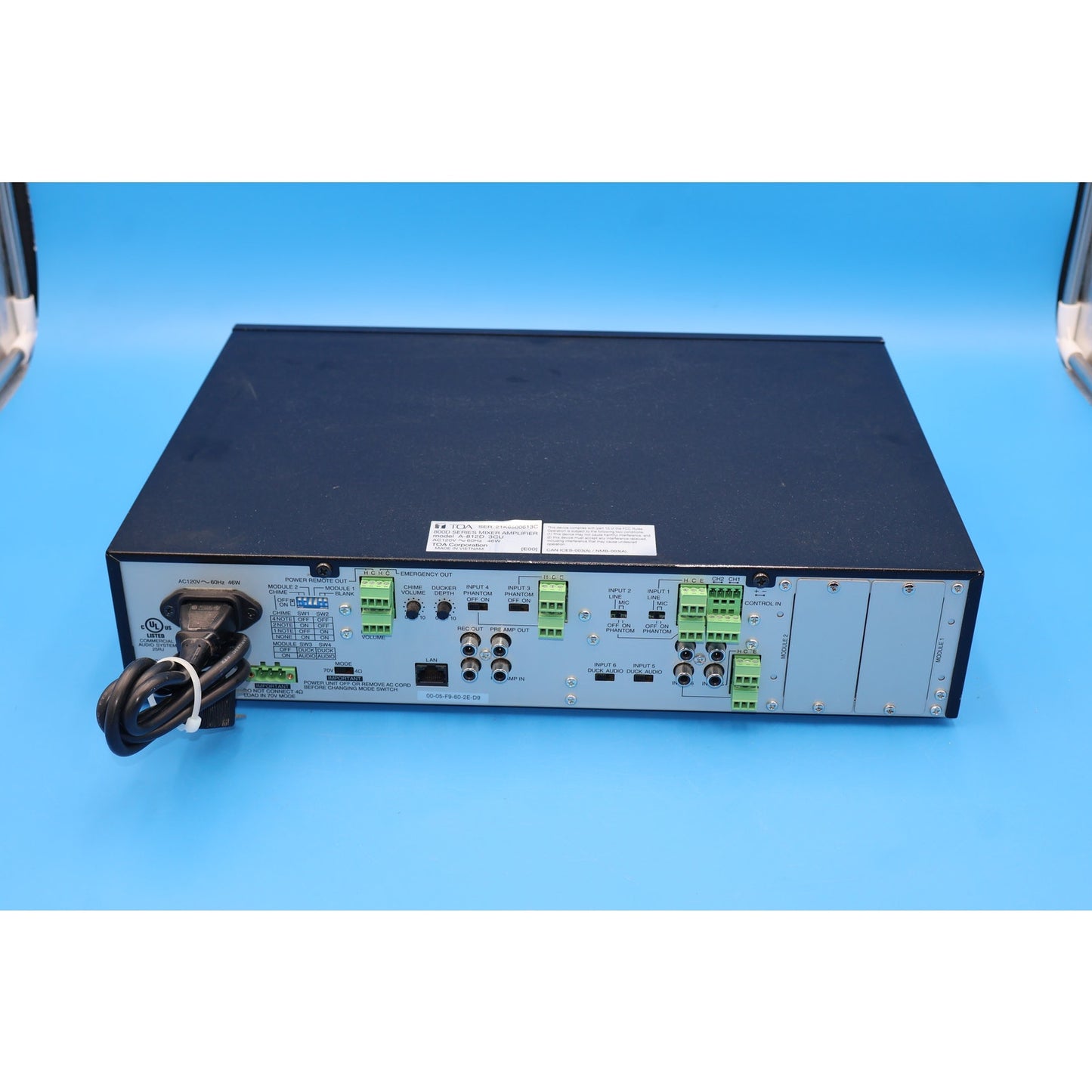 TOA A-812D 3CU Digital Mixer Amplifier