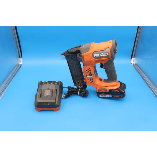 Ridgid R09891 18V Brushless 18GA Brad Nailer w/ Battery & Charger