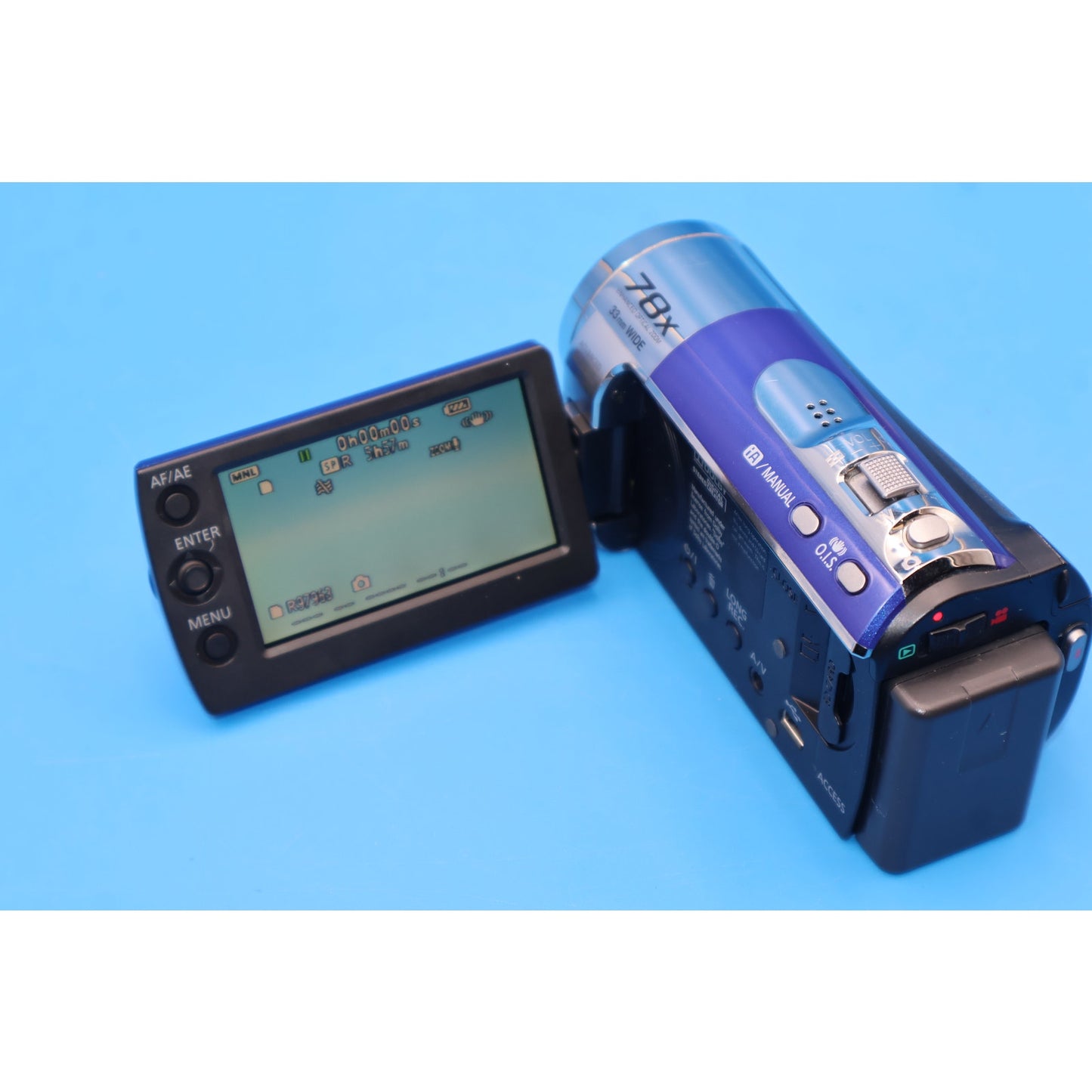 Panasonic SDR-S50 SD Digital Camcorder 78x Zoom Blue