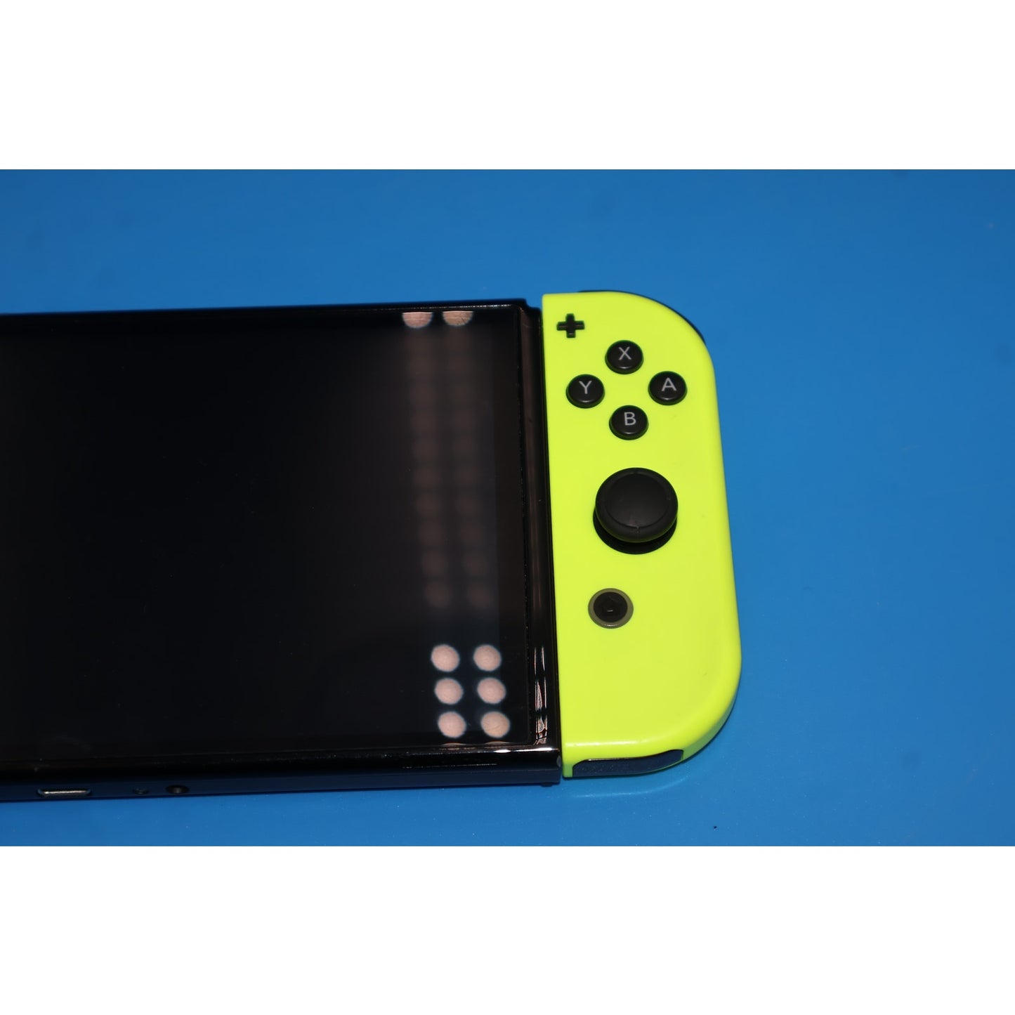 Nintendo Switch OLED Console HEG-001 Blue/Neon w/ Dock & Charger