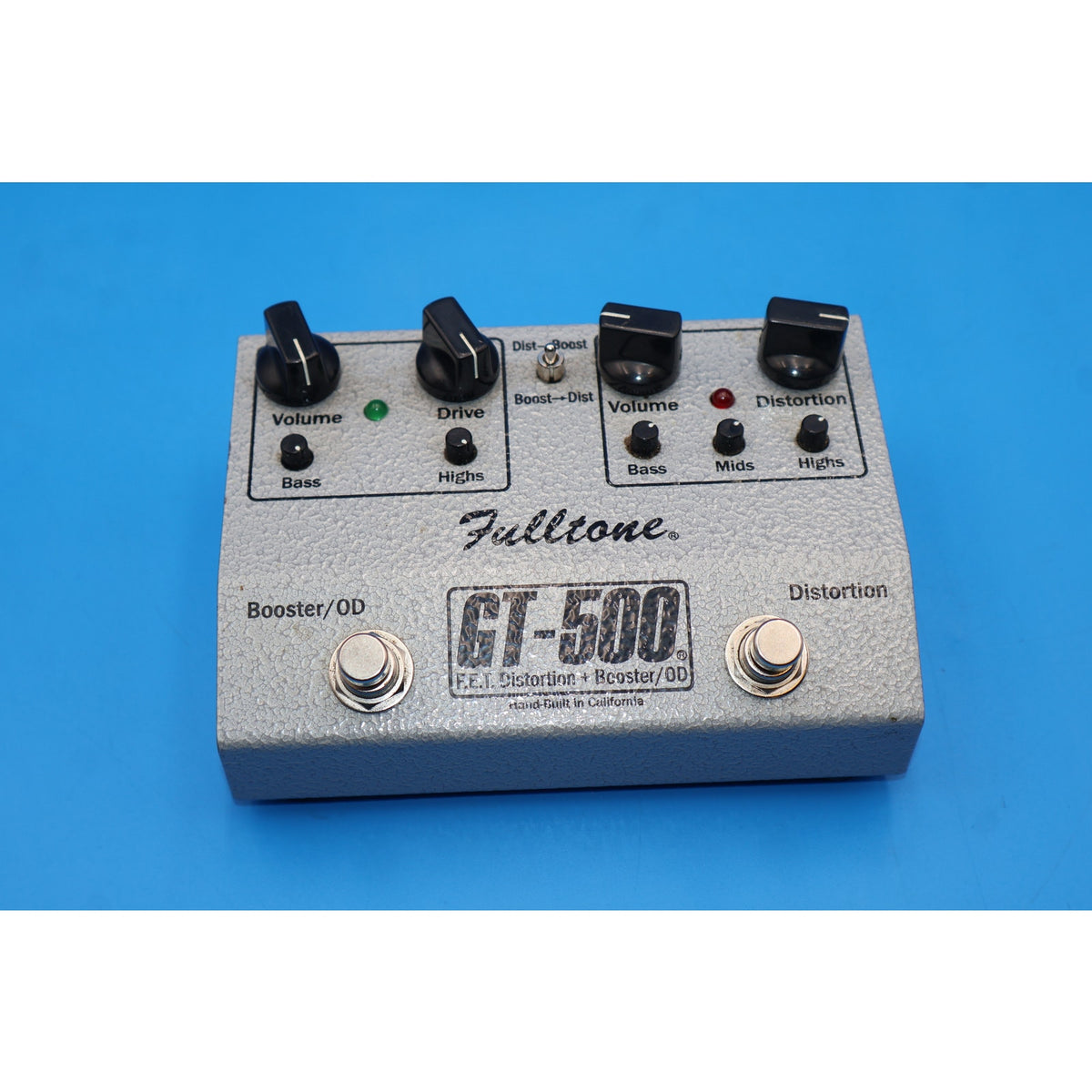 Fulltone GT-500 F.E.T. Distortion + Booster/OD Effect Pedal.