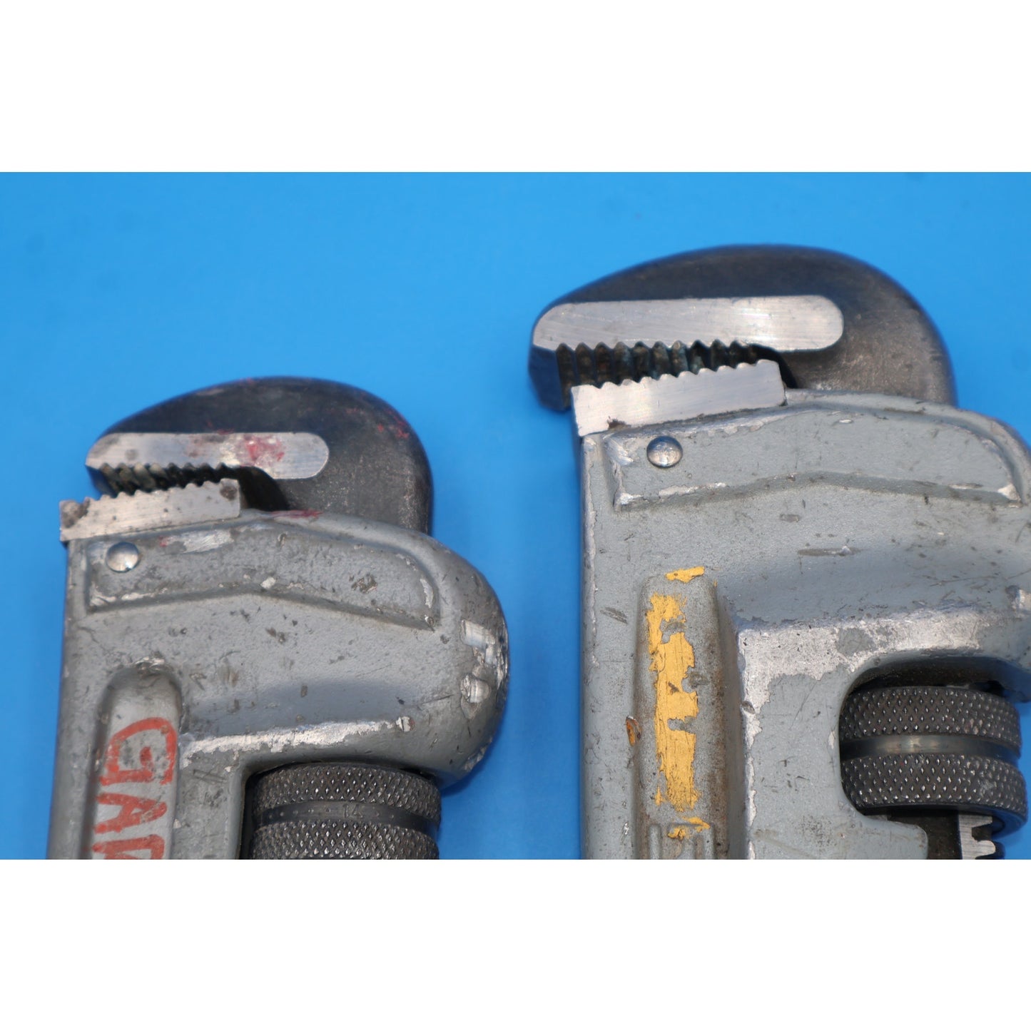 Set of 2 Ridgid Aluminum Pipe Wrenches, 18" and 14"
