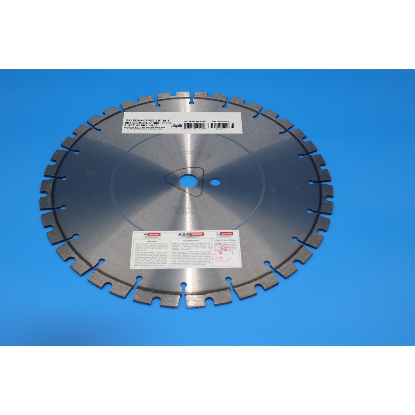 Diamond Products First Cut Expert 12x125xUNV 12" High Speed Diamond Blade, 6300, 1801509