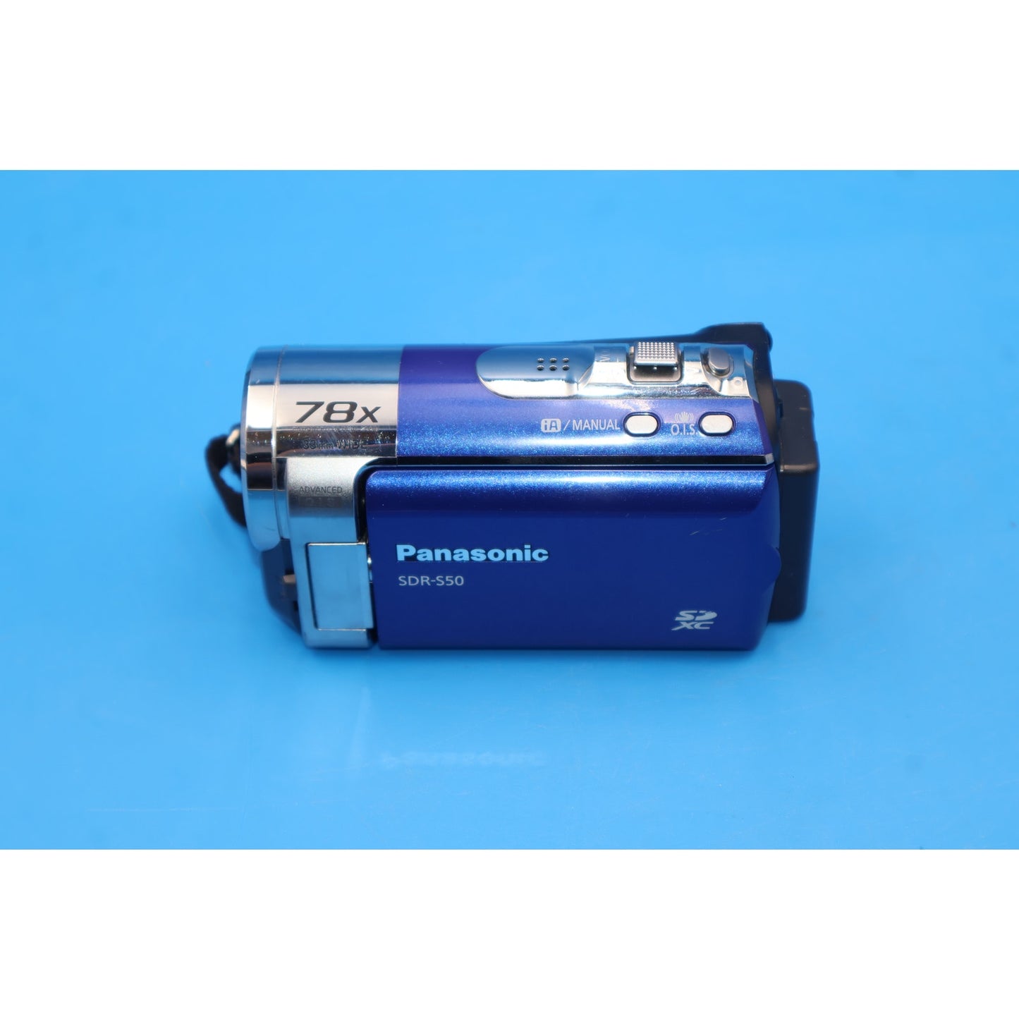 Panasonic SDR-S50 SD Digital Camcorder 78x Zoom Blue