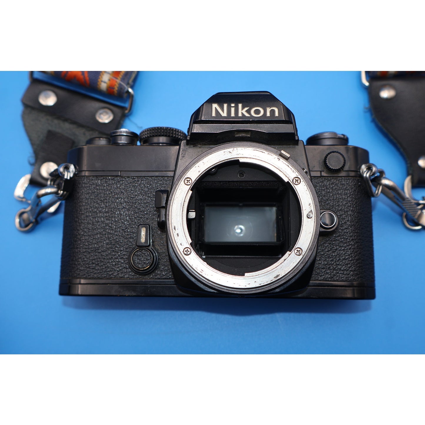 Nikon FE 35mm Film Camera Kit w/ Nikkor 50mm f/1.8 Lens & Flashes