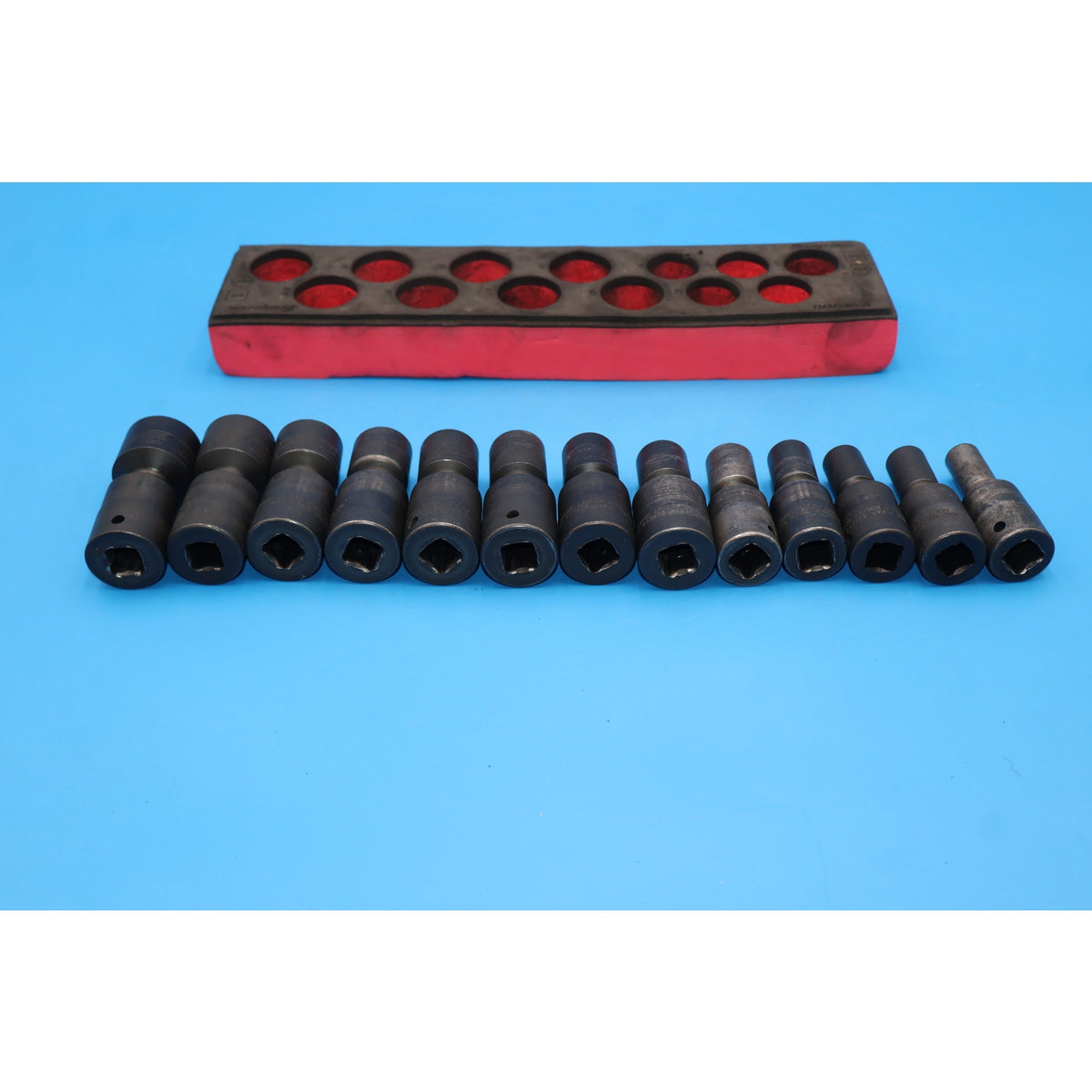 Snap-on 313IPLMYFR 13pc 1/2" Drive Metric Impact Swivel Socket Set 10-24mm