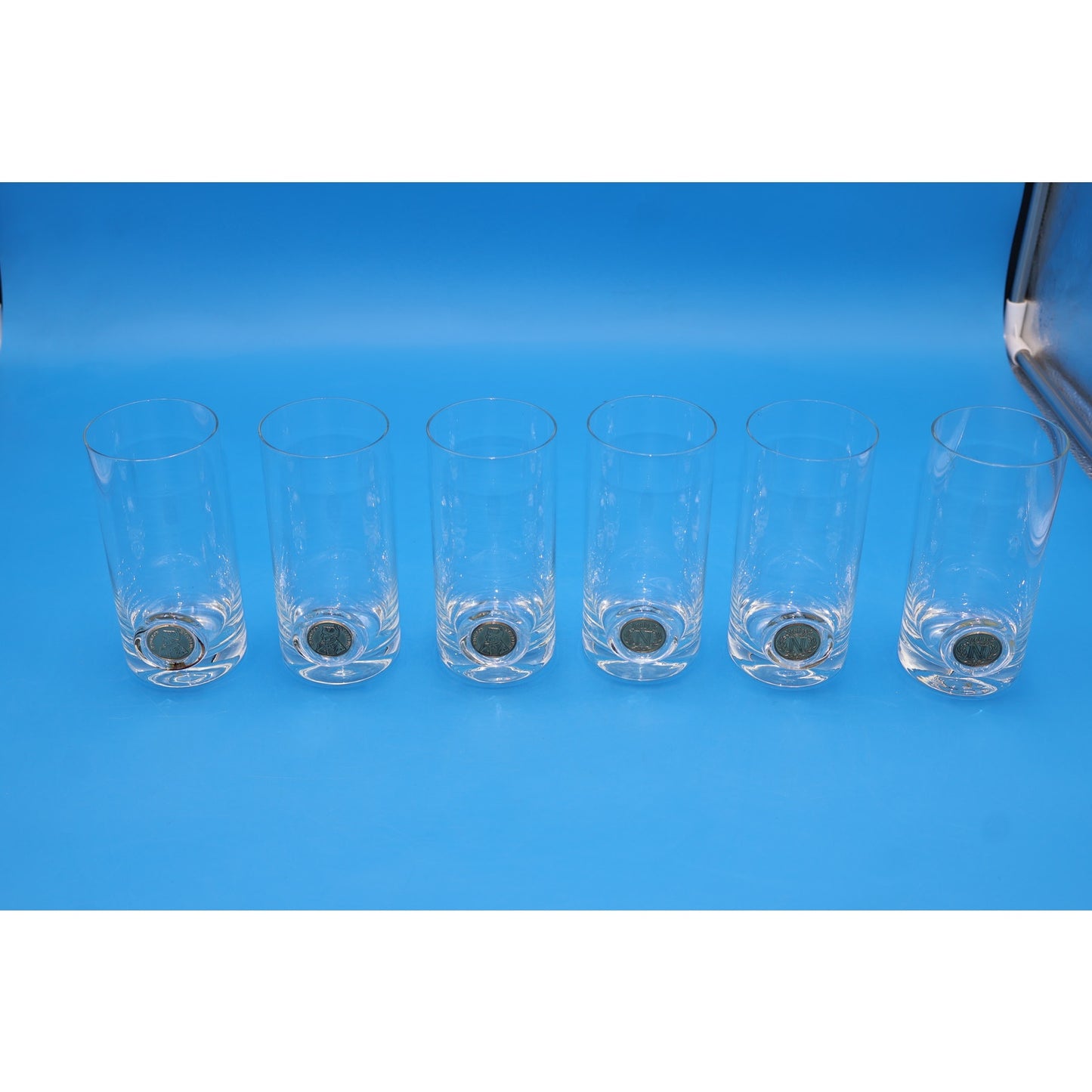 Set of 6 Münz-Nuppen “Napoleon” Long Drink Glasses