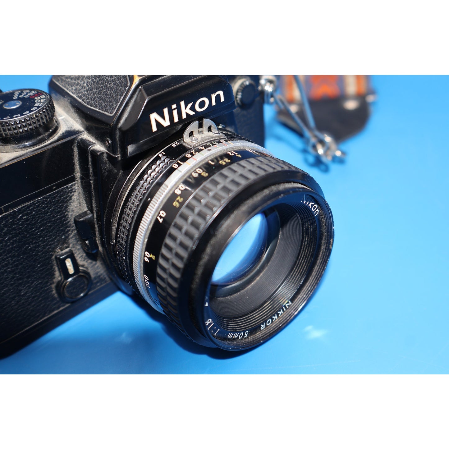 Nikon FE 35mm Film Camera Kit w/ Nikkor 50mm f/1.8 Lens & Flashes