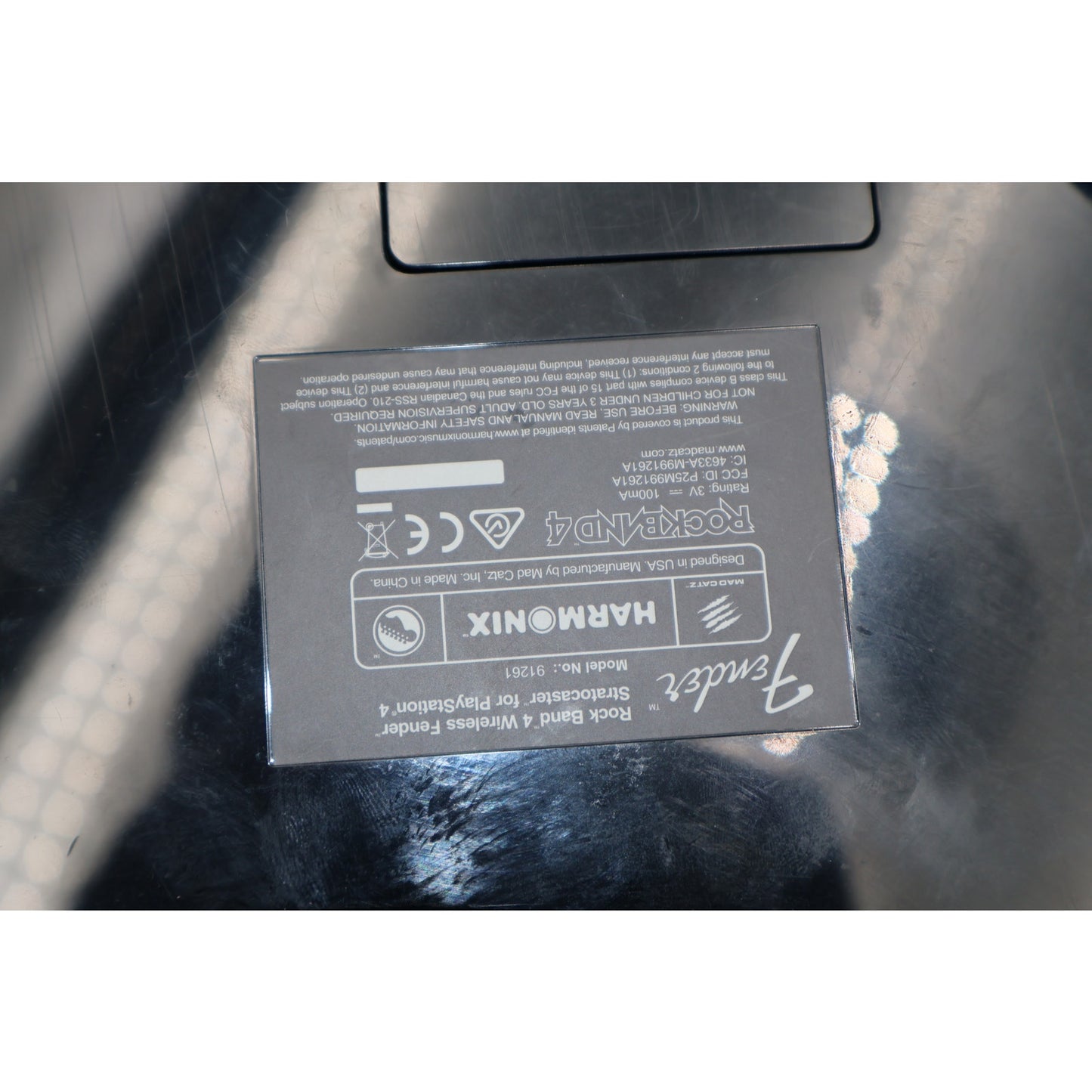 2x Rock Band Playstation Guitar Controllers Fender Stratocaster 822151 + 91261