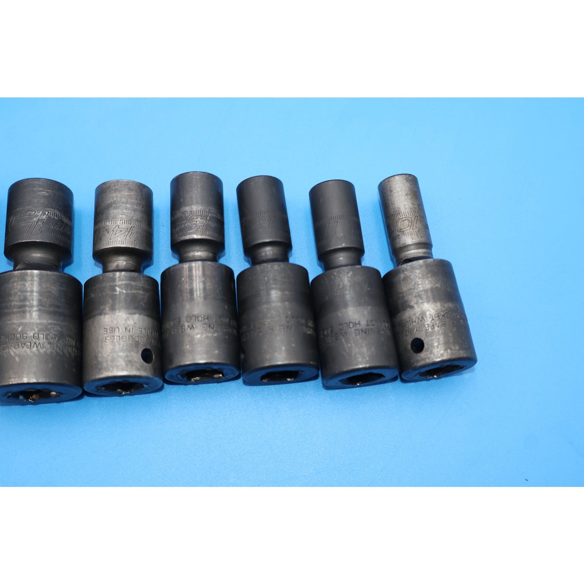 Snap-on 313IPLMYFR 13pc 1/2" Drive Metric Impact Swivel Socket Set 10-24mm