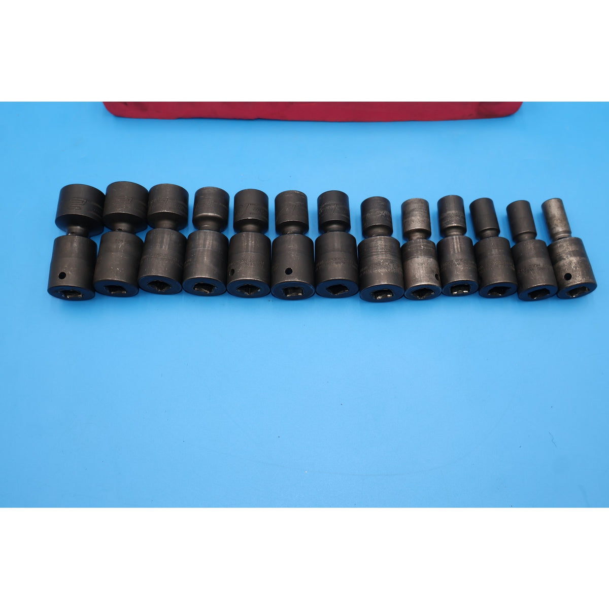 Snap-on 313IPLMYFR 13pc 1/2" Drive Metric Impact Swivel Socket Set 10-24mm