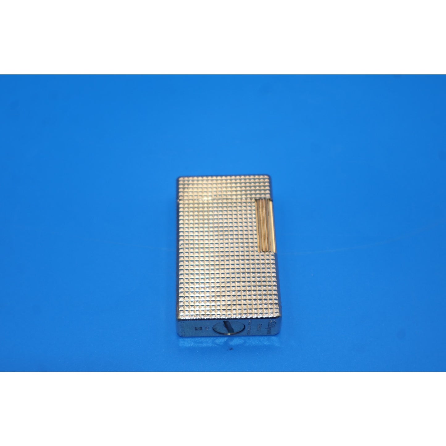 Vintage S.T. Dupont Ligne 1 Small Diamond Head 20µ Gold Plated Lighter France
