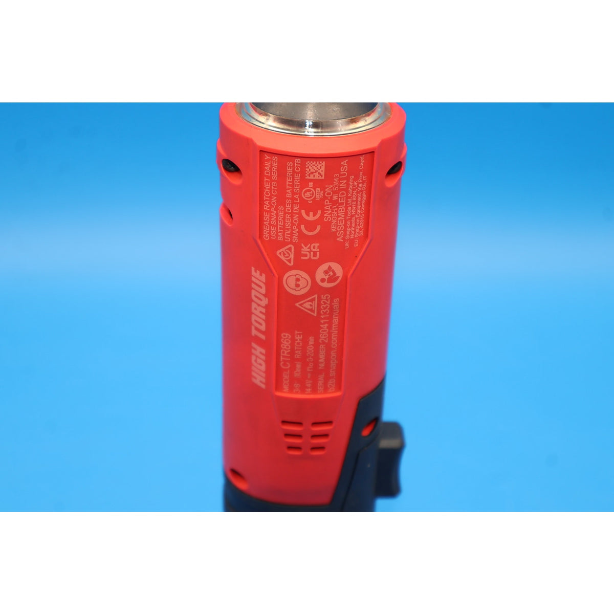 Snap-on CTR869 14.4V 3/8" Extra Long Neck Ratchet w/ CTB8174 Battery & Charger