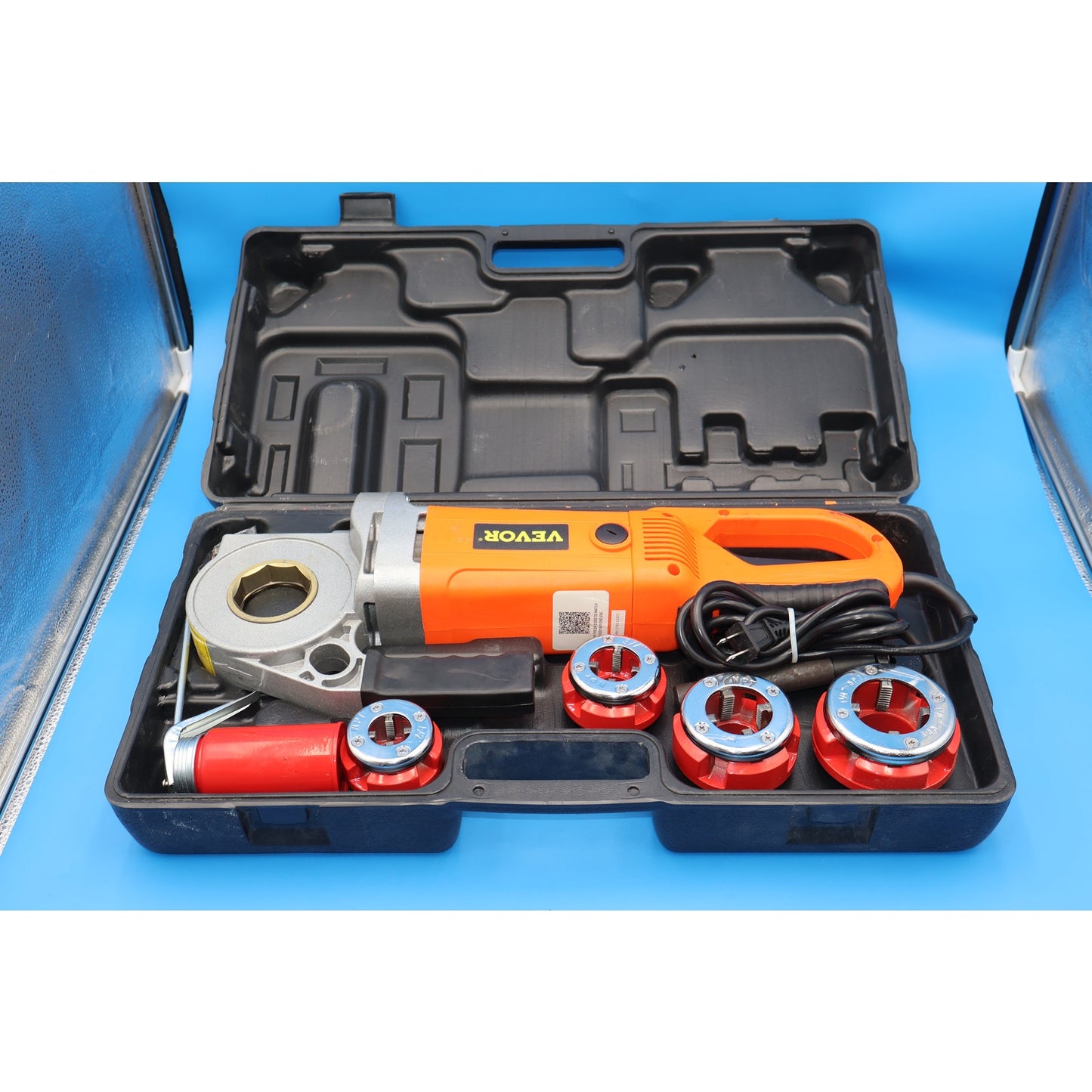 VEVOR Z1T-KY01-30-50 Electric Pipe Threader Kit 2300W w/ 4 Dies 1/2"-1-1/4" NPT