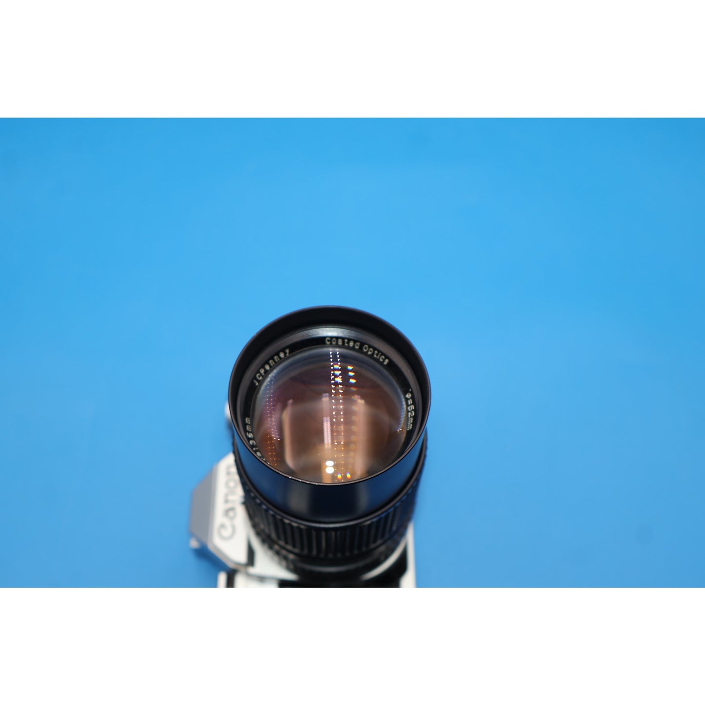 Canon AE-1 35mm SLR Film Camera with a JC Penney 135mm f/2.8 Lens