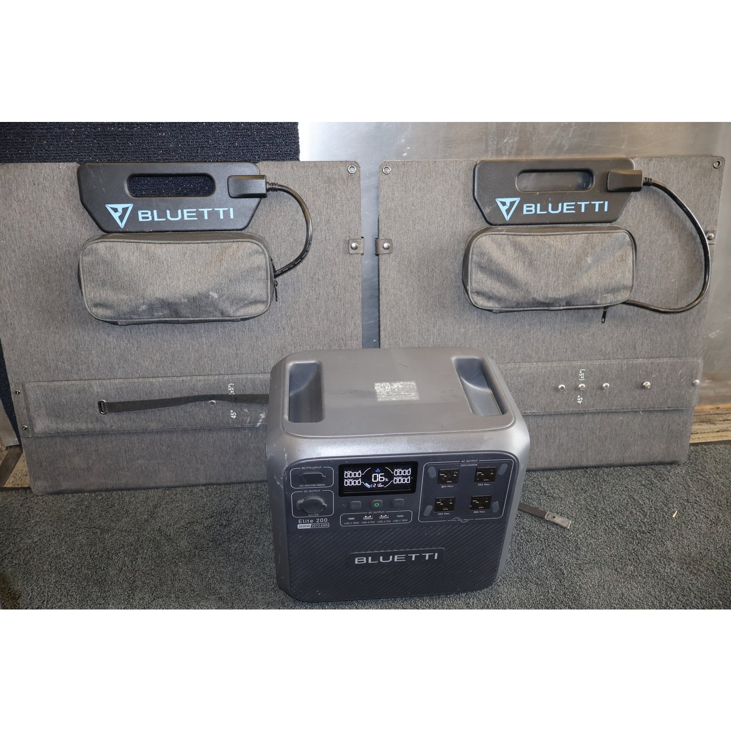 Bluetti Elite 200 V2 Solar Generator Power Station with 2 - 200W Solar Panels