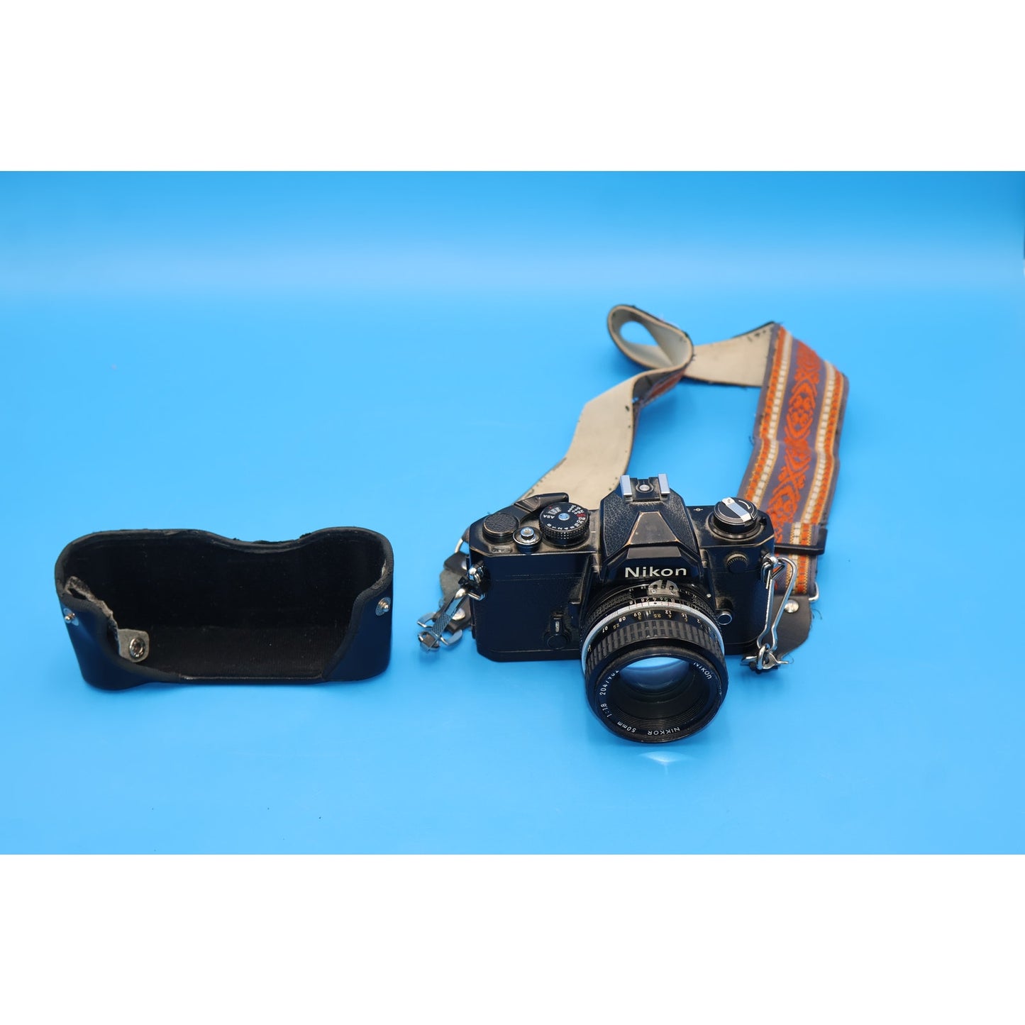 Nikon FE 35mm Film Camera Kit w/ Nikkor 50mm f/1.8 Lens & Flashes