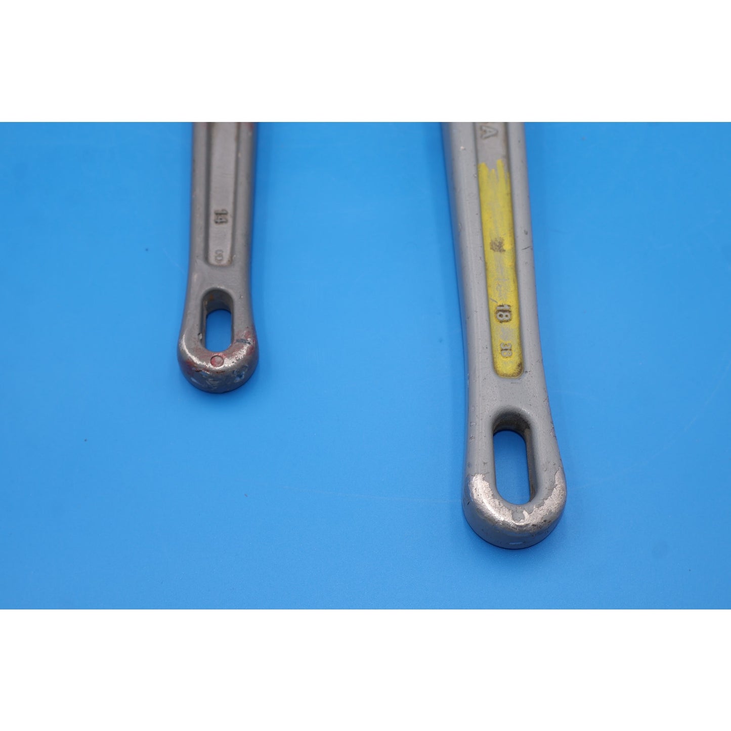 Set of 2 Ridgid Aluminum Pipe Wrenches, 18" and 14"