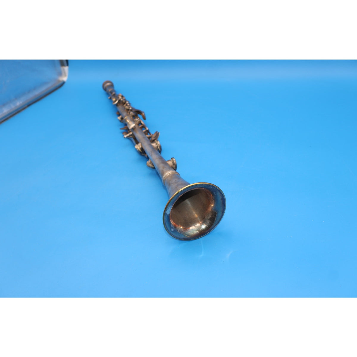 Vintage Andre Peron Paris Metal Clarinet w/ A. Perier Mouthpiece & Case As-Is
