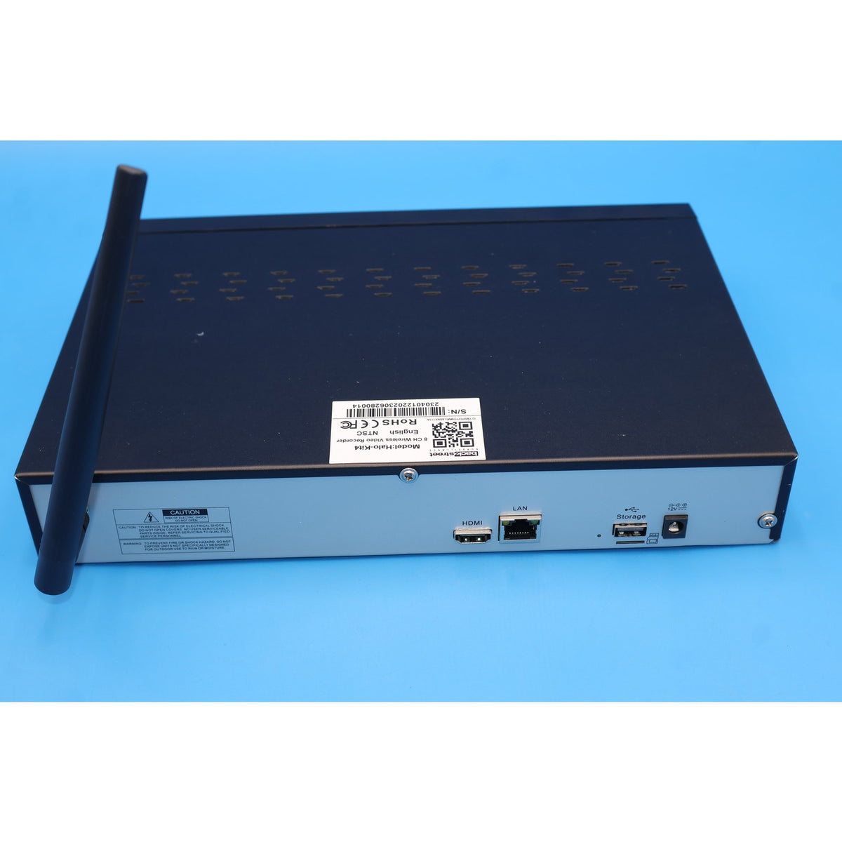 Backstreet Surveillance Halo-Kit4 8CH Wireless NVR w/ 4 8MP Wireless Cameras