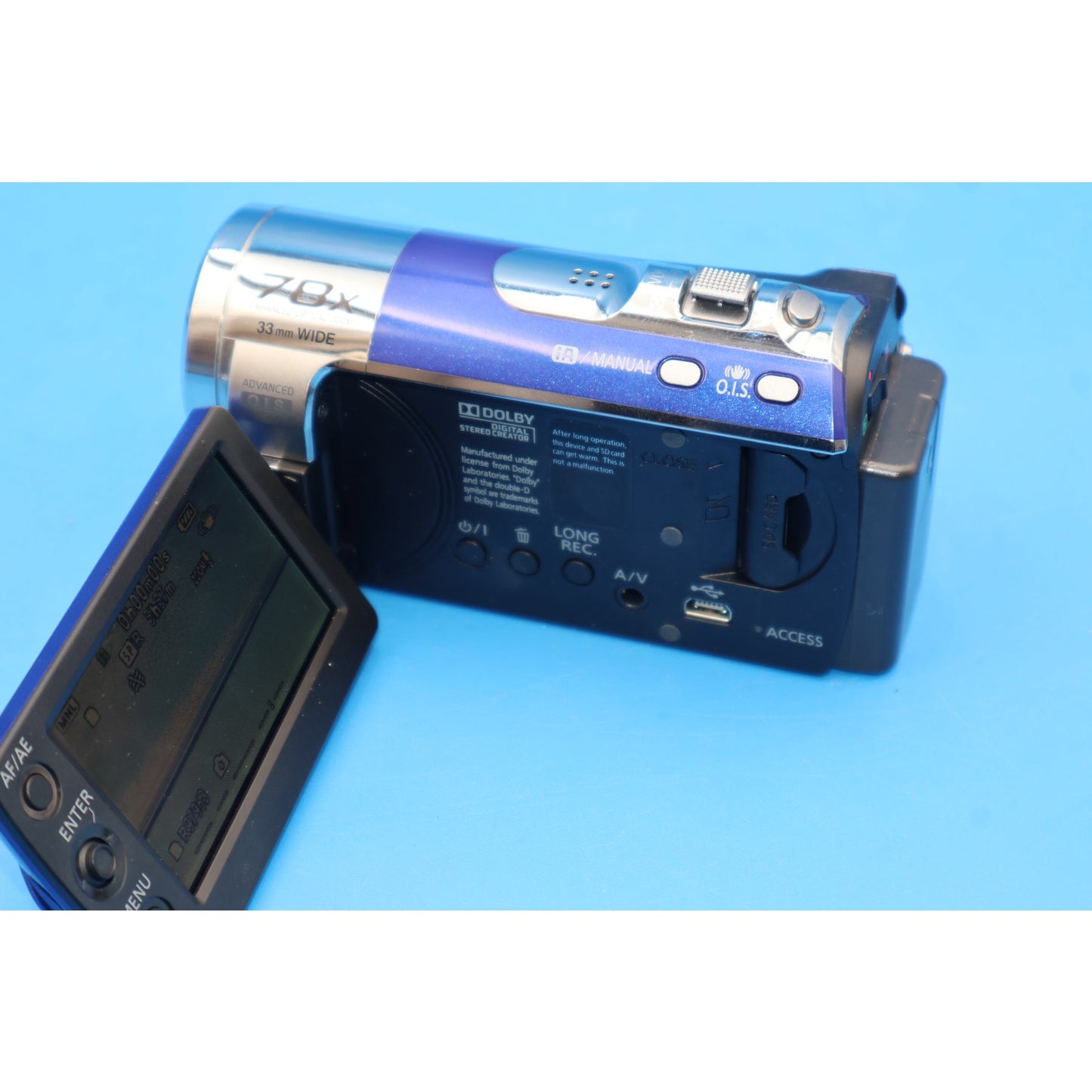 Panasonic SDR-S50 SD Digital Camcorder 78x Zoom Blue