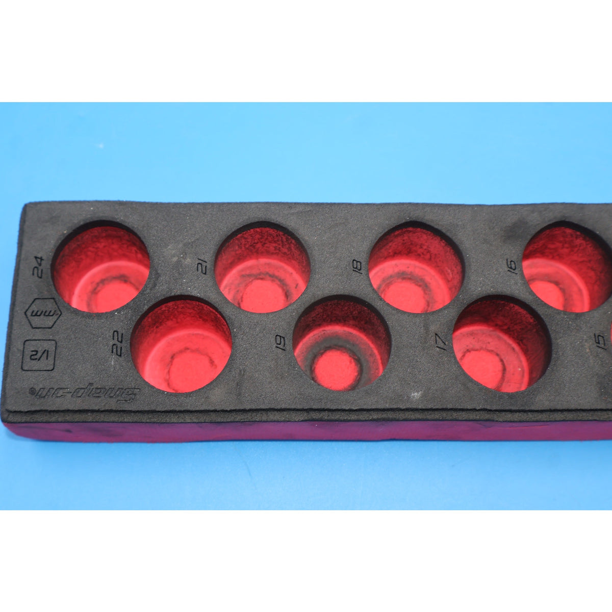 Snap-on 313IPLMYFR 13pc 1/2" Drive Metric Impact Swivel Socket Set 10-24mm