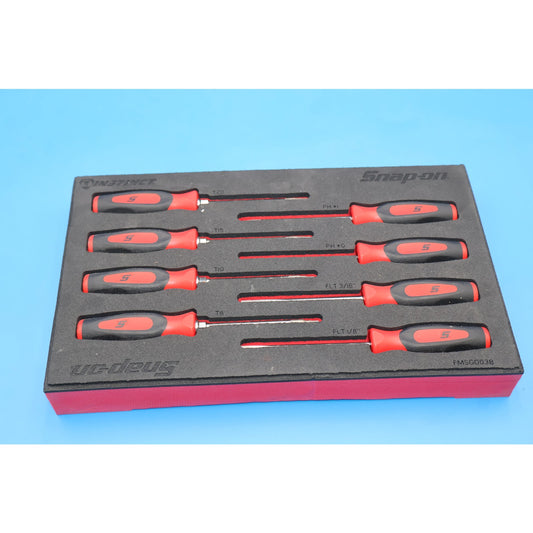 Snap-on FMSGD03B 8pc Instinct Screwdriver Torx Set w/ Foam Tray