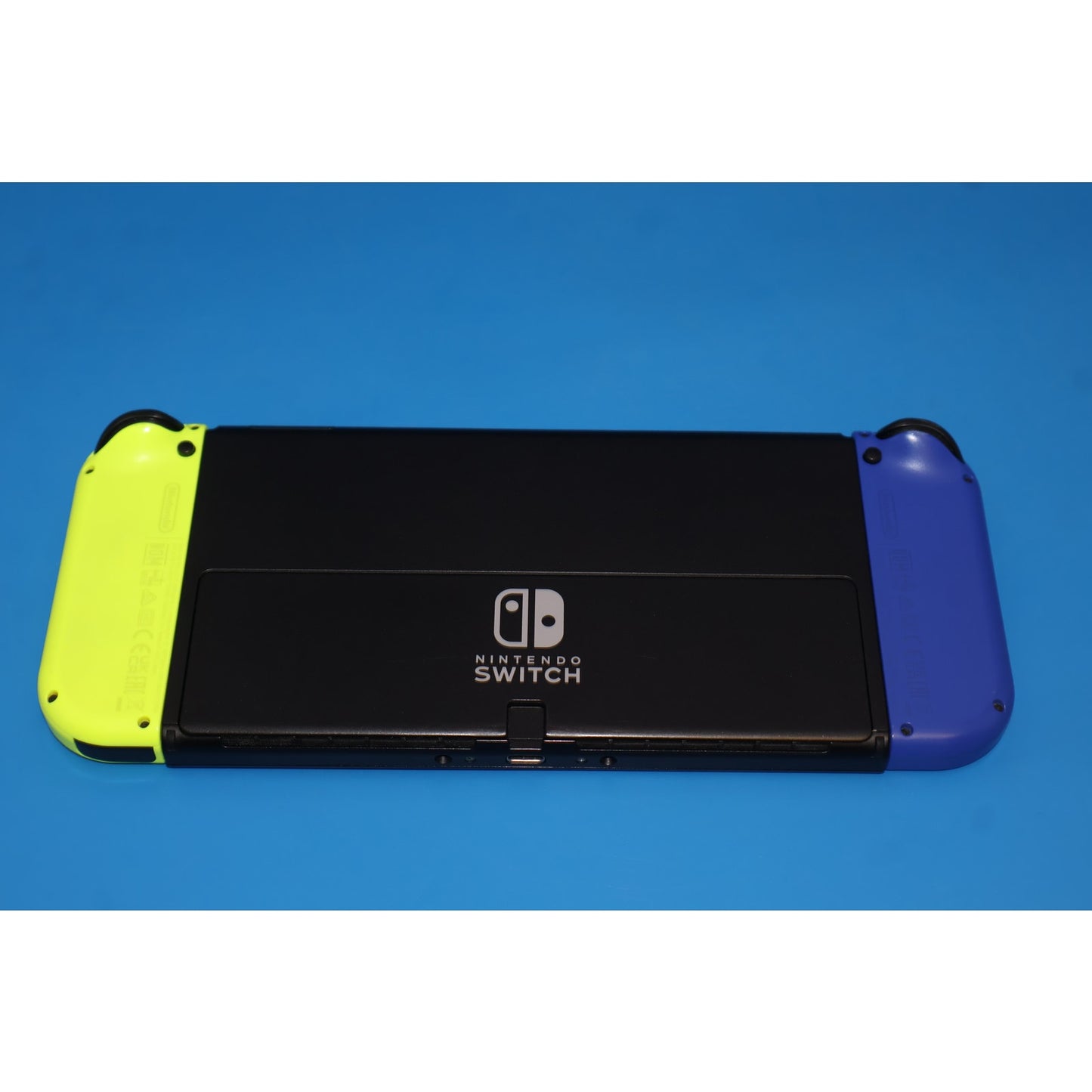 Nintendo Switch OLED Console HEG-001 Blue/Neon w/ Dock & Charger