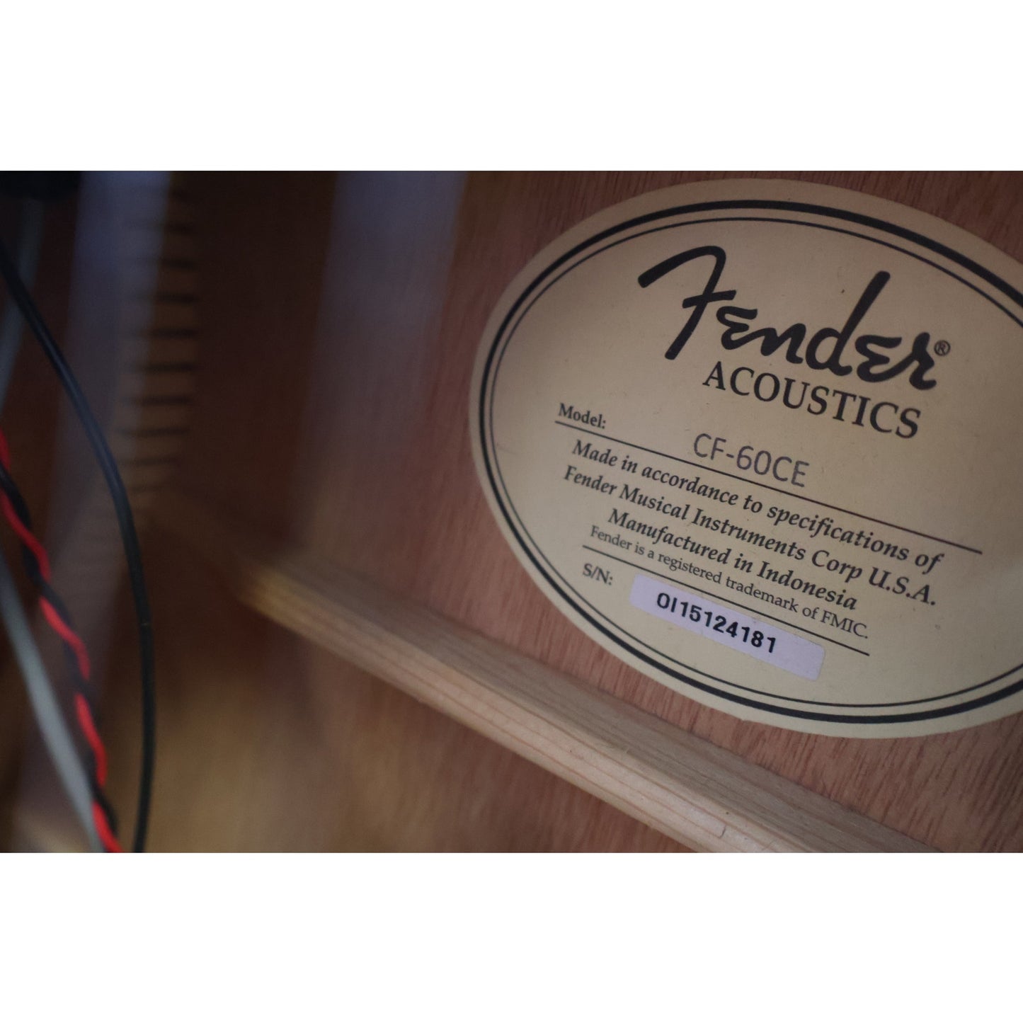 Fender CF-60CE, Acoustic/Electric Guitar
