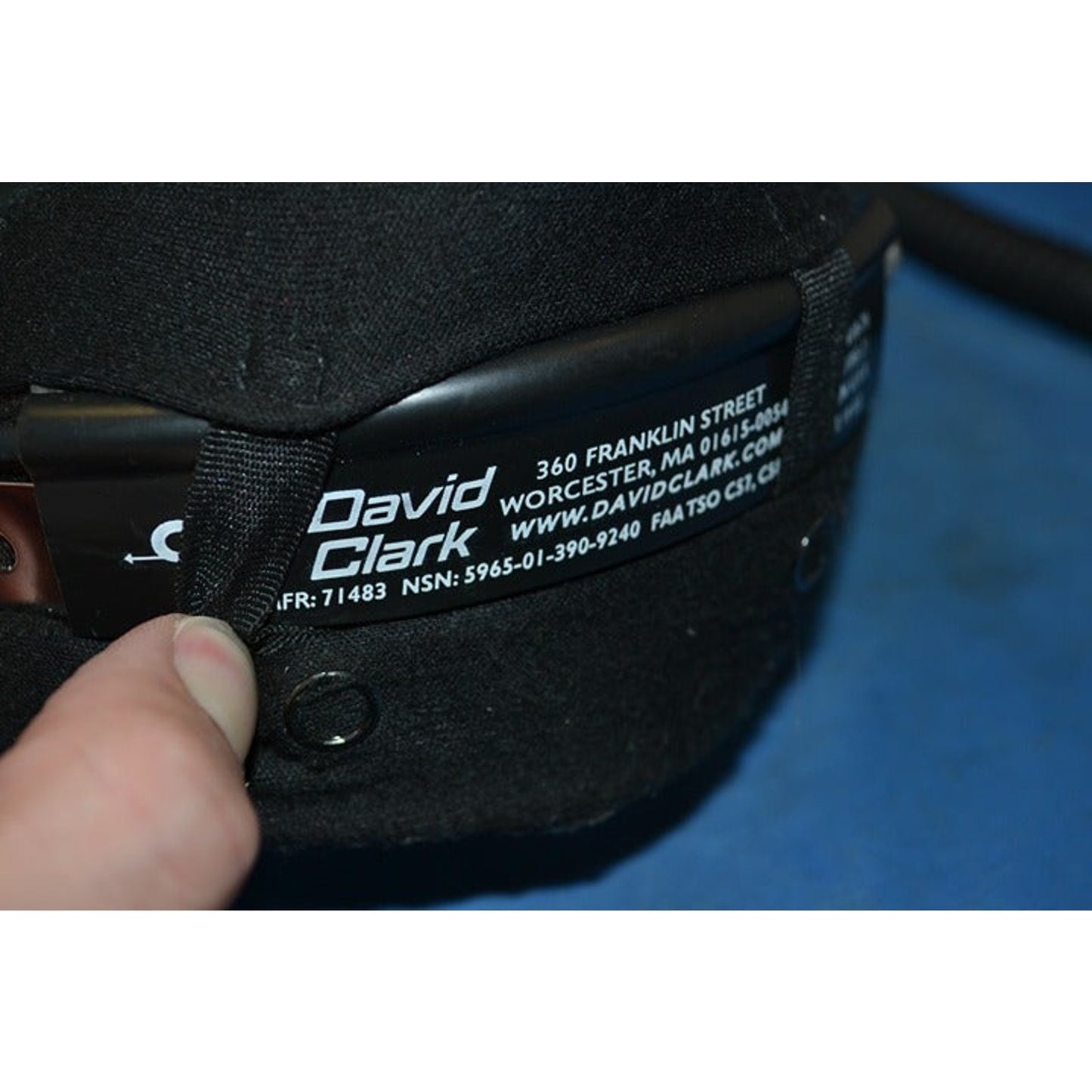 David Clark H10-76 Aviation Pilot Headset w/ H-64 Wing Cord Assy